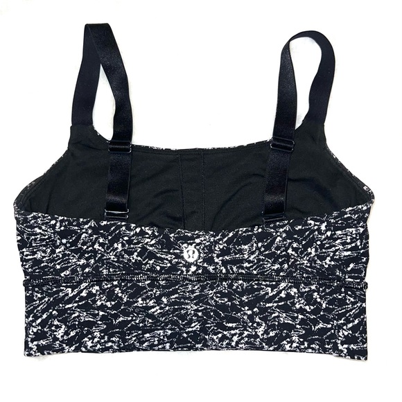 Lululemon 🍋 Both Ways Bra - Iced Wave white/black Size 6 - Picture 5 of 10